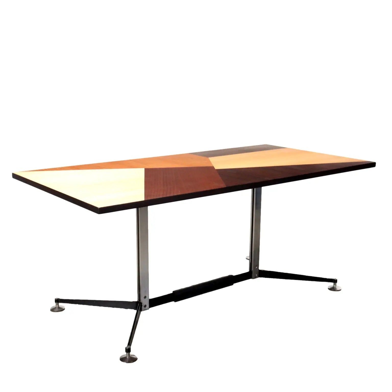 Vintage Table Prisma Collection Various Essences Italy 1960s | Modernism | Tables