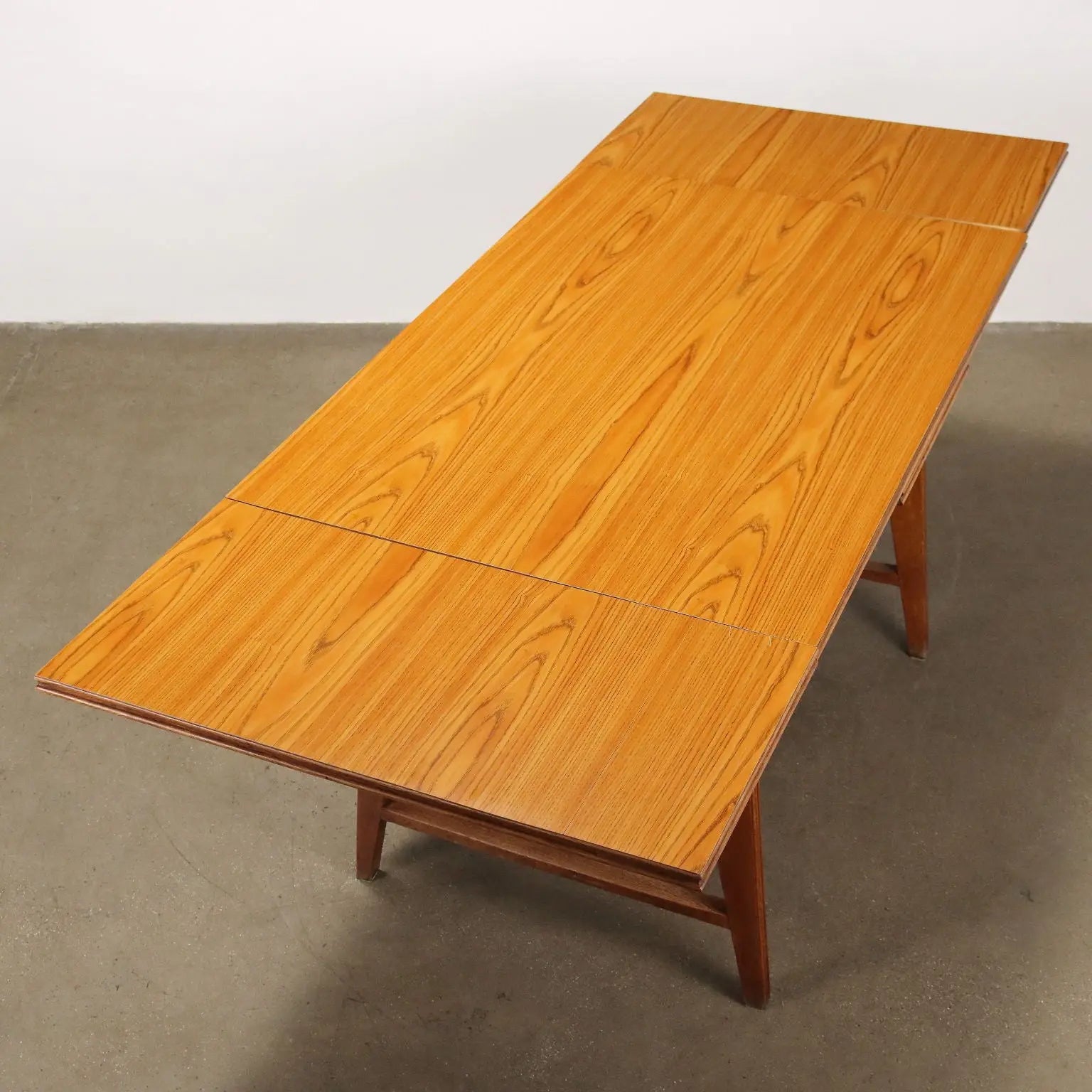Vintage Extendable Table Oak Laminate Top Italy 1950s | Modernism | Tables
