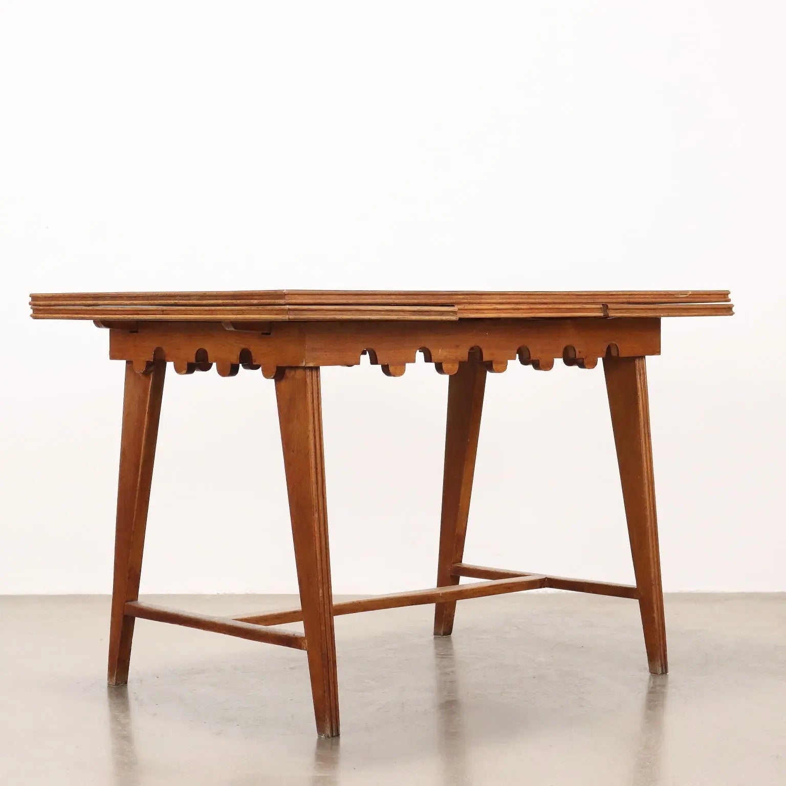 Vintage Extendable Table Oak Laminate Top Italy 1950s | Modernism | Tables