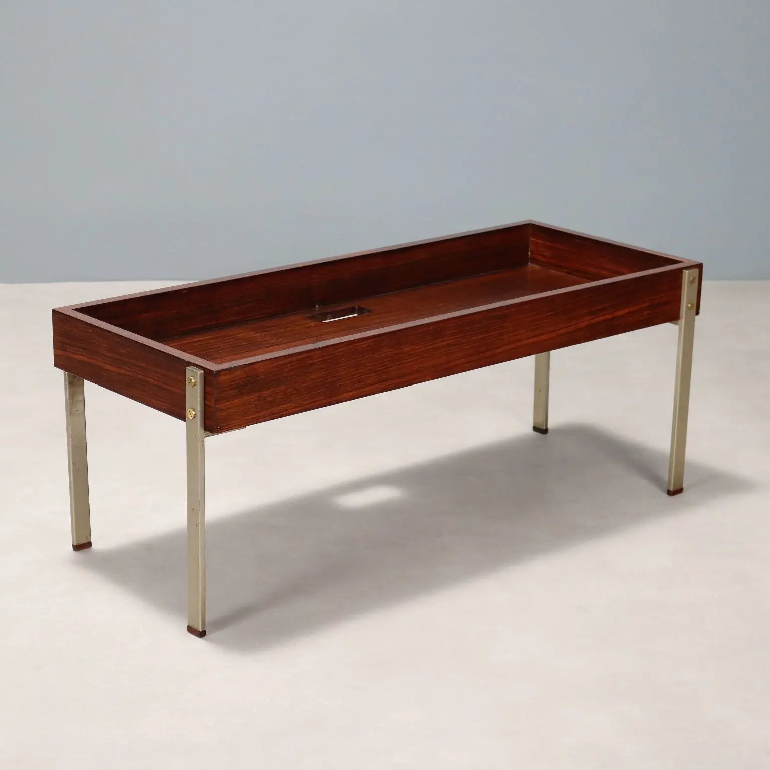 Vintage Kitchen Cart Exotic Wood Veneer Design Italy 1960s | Modernism | Tables