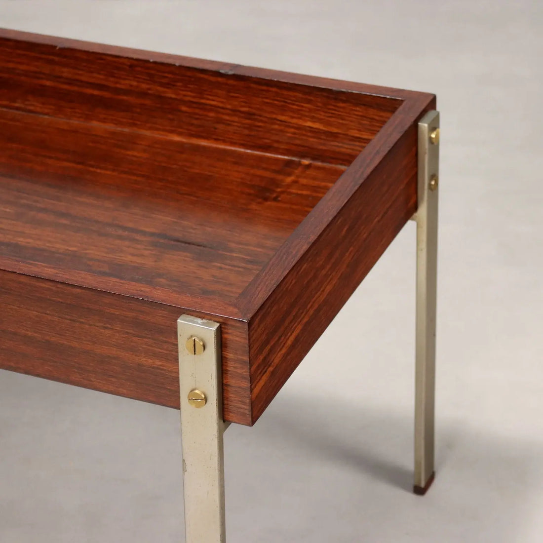 Vintage Kitchen Cart Exotic Wood Veneer Design Italy 1960s | Modernism | Tables