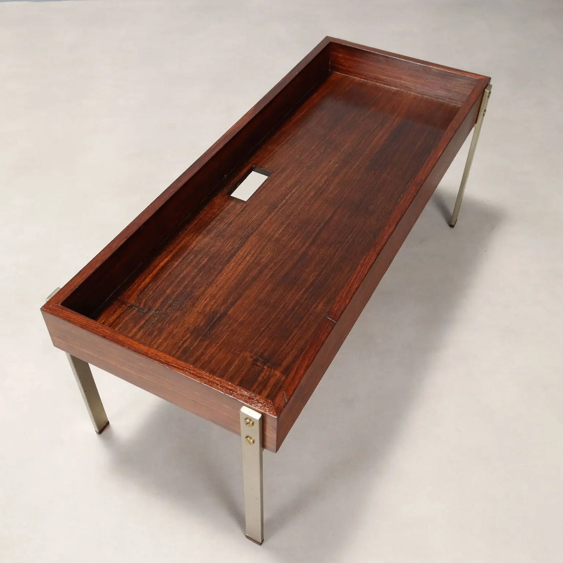 Vintage Kitchen Cart Exotic Wood Veneer Design Italy 1960s | Modernism | Tables