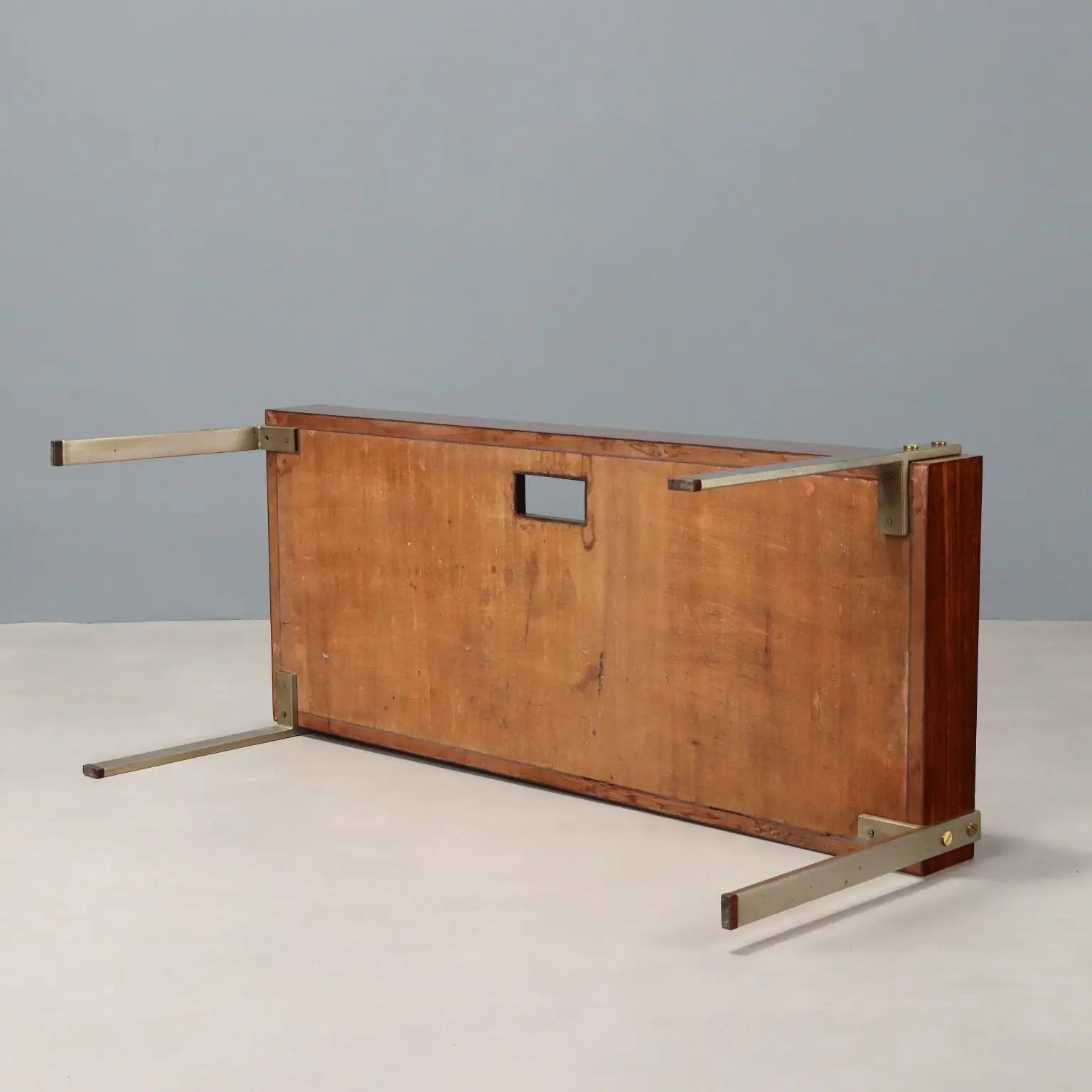 Vintage Kitchen Cart Exotic Wood Veneer Design Italy 1960s | Modernism | Tables