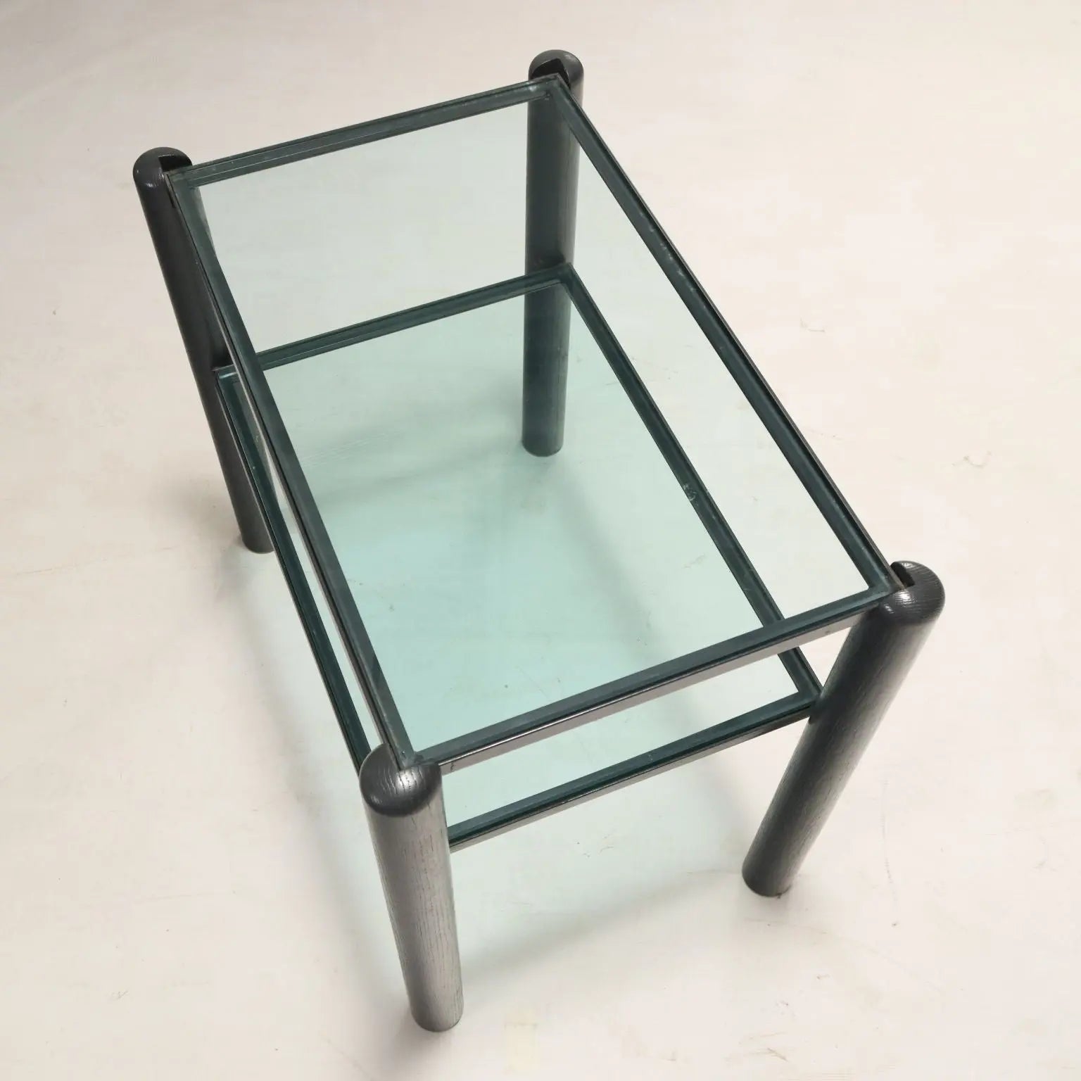 Vintage Coffee Table Design Lacquered Wood Glass Italy 1980s | Modernism | Tables
