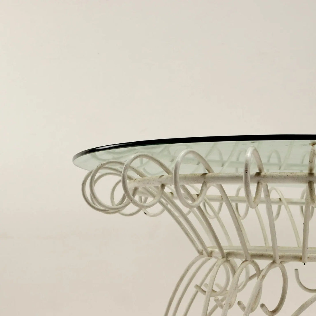 1960s Garden Table in Iron and Glass