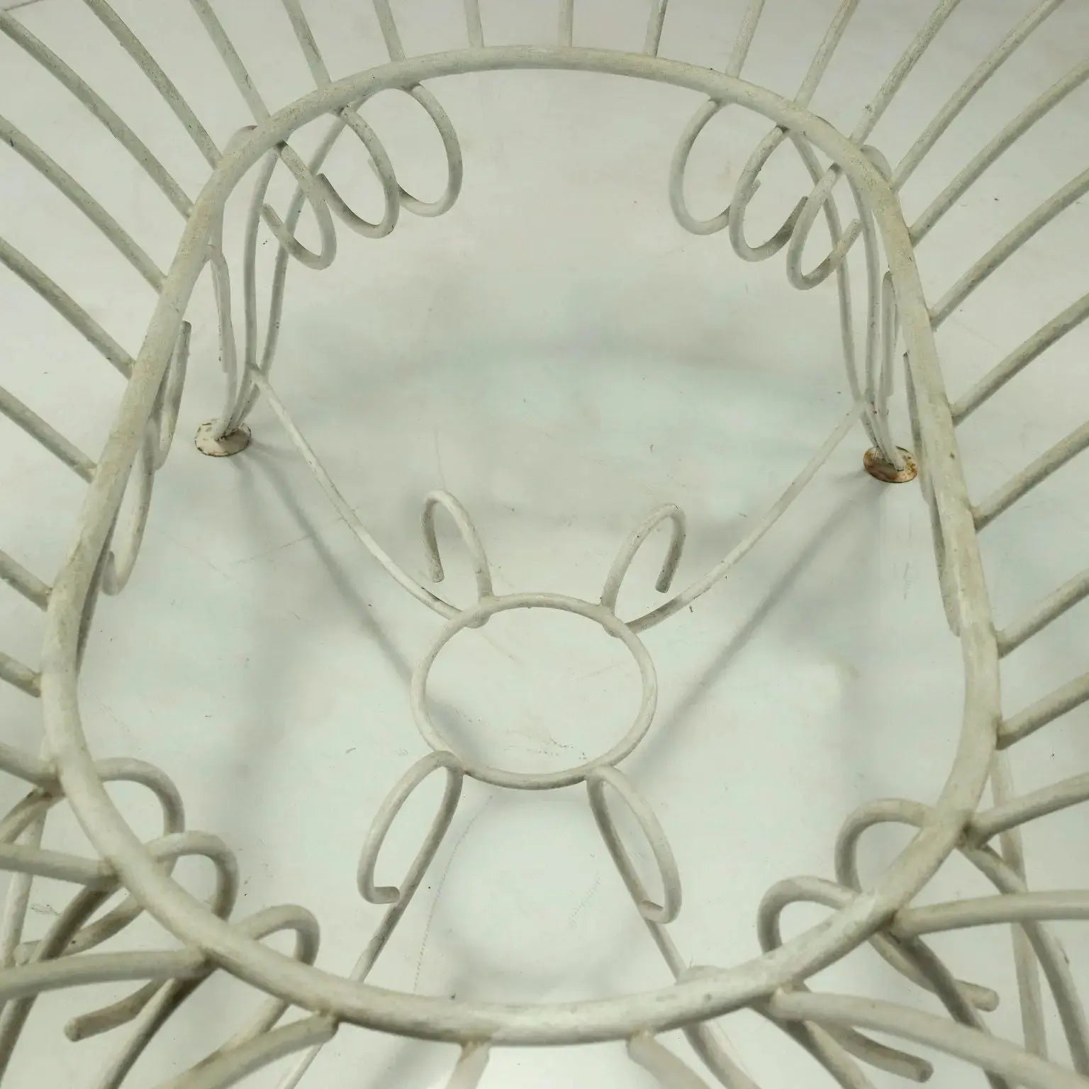 1960s Garden Table in Iron and Glass