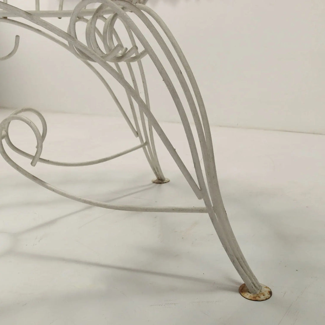 1960s Garden Table in Iron and Glass