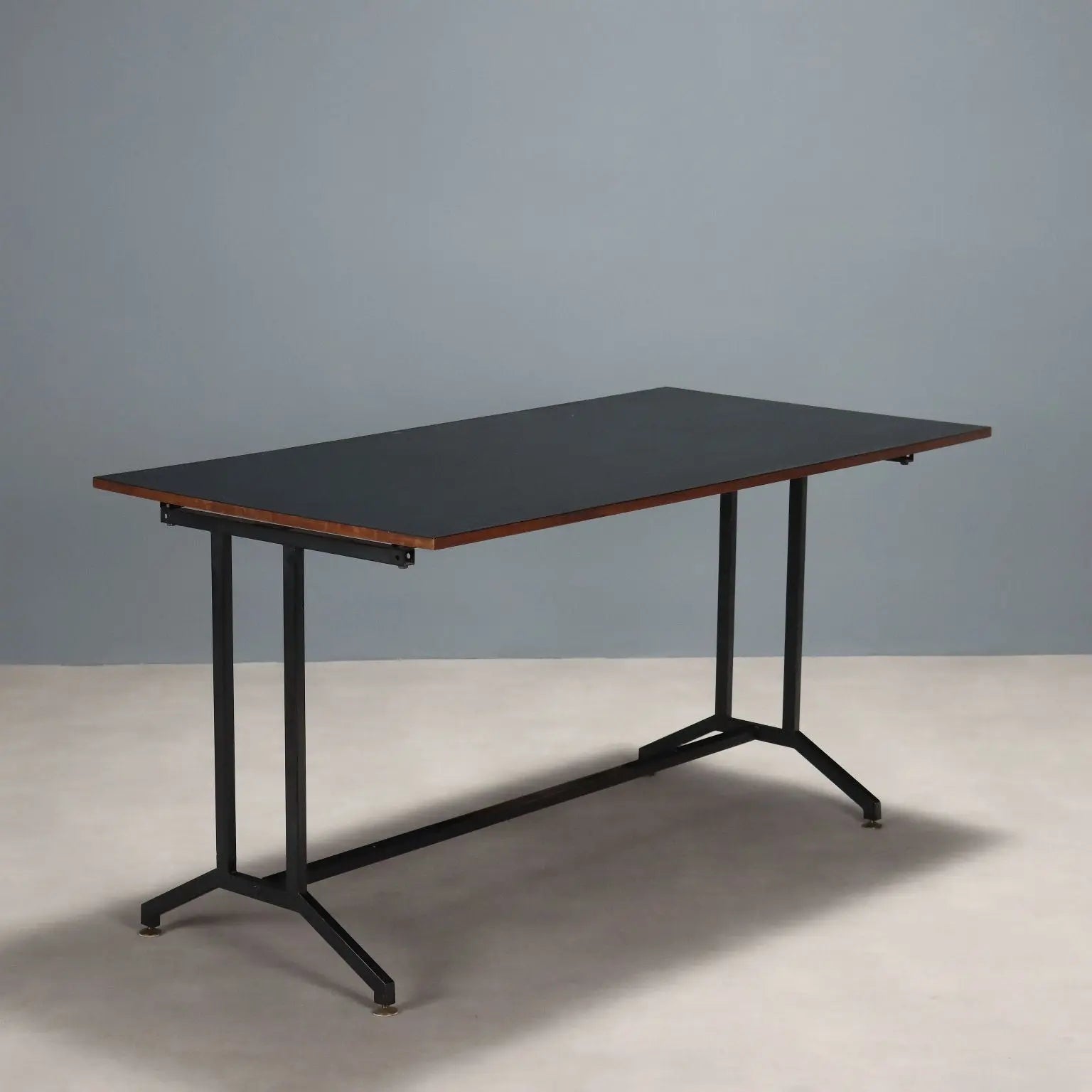 Vintage Writing Desk Enamelled Metal Laminate Design 1960s | Modernism | Tables