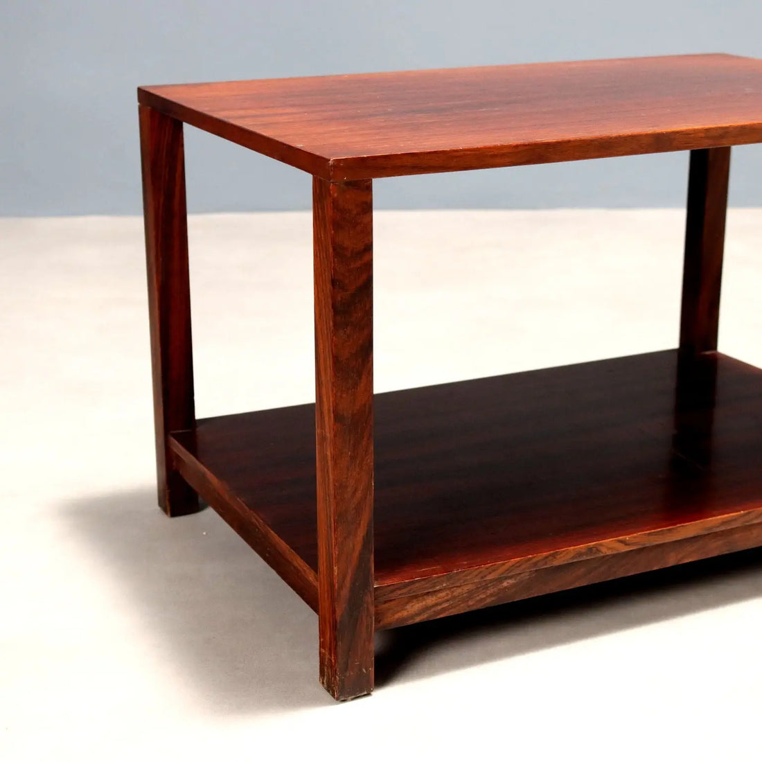 Vintage Coffee Table Exotic Wood Veneer Design Italy 1960s | Modernism | Tables