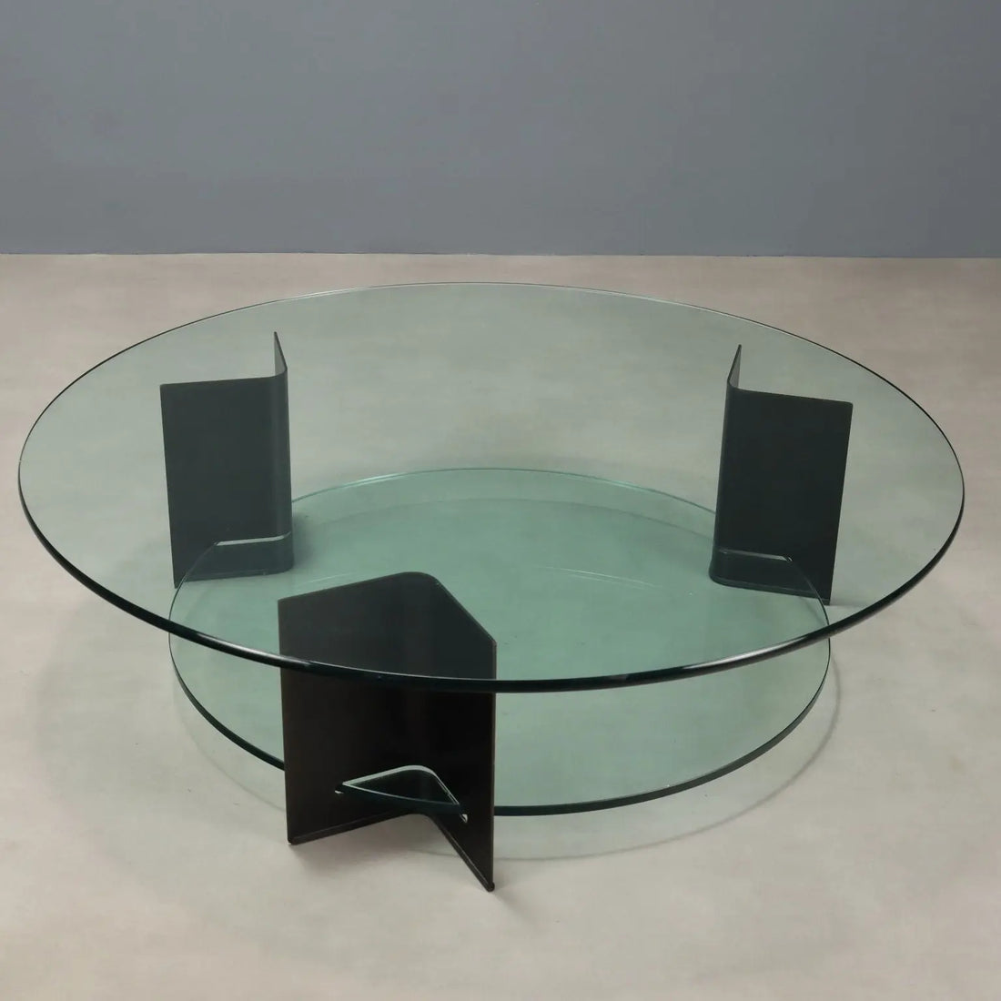 Vintage Coffee Table Design Lacquered Metal Glass Italy 1970s-1980s | Modernism | Tables