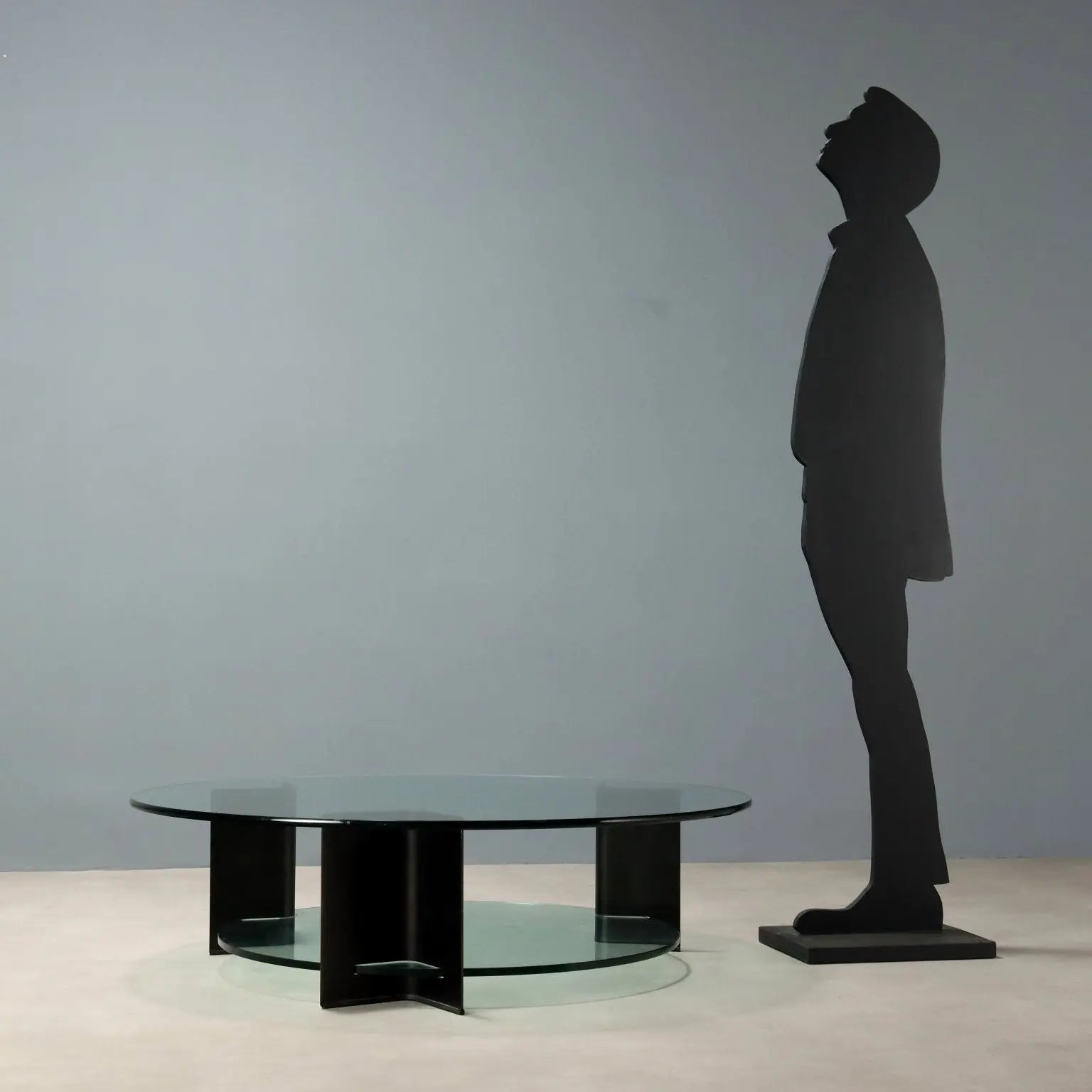 Vintage Coffee Table Design Lacquered Metal Glass Italy 1970s-1980s | Modernism | Tables