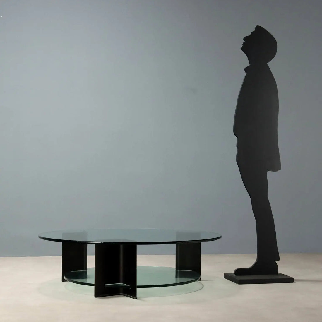 Vintage Coffee Table Design Lacquered Metal Glass Italy 1970s-1980s | Modernism | Tables