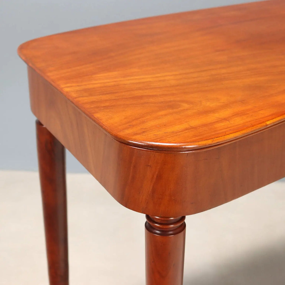 Vintage Console Design Mahogany Veneer Brass Italy 1950s | Modernism | Tables