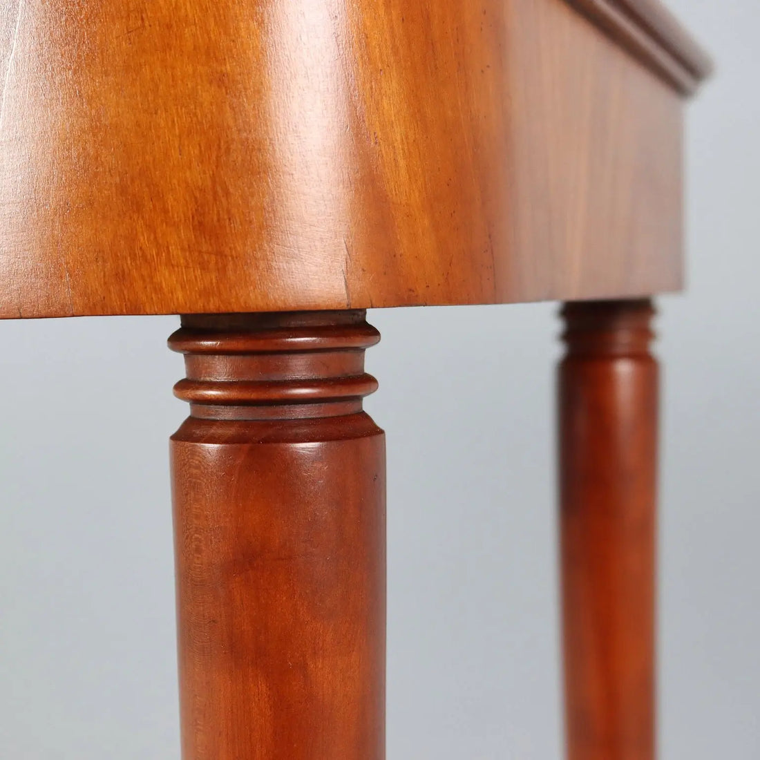 Vintage Console Design Mahogany Veneer Brass Italy 1950s | Modernism | Tables