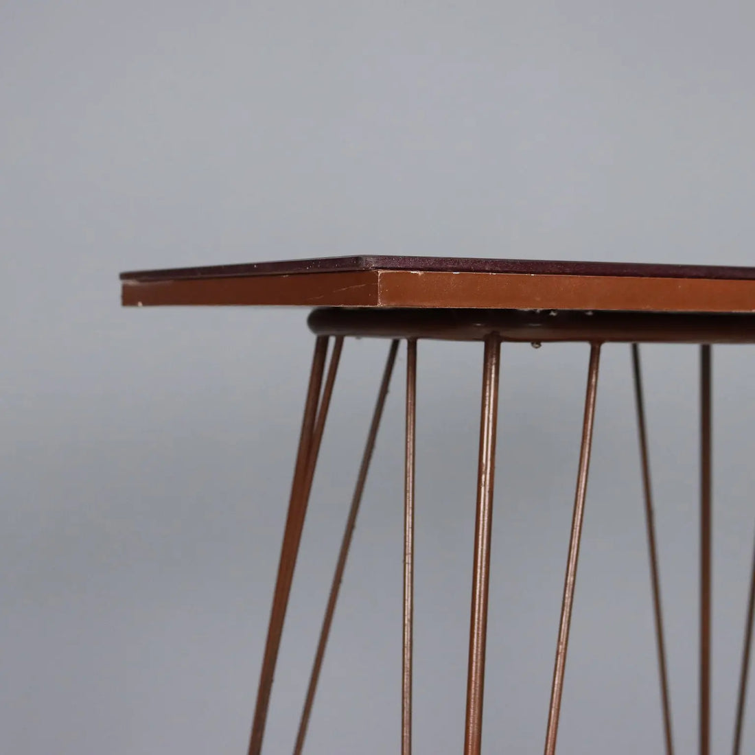 Vintage Side Table Design Metal Double Glass Top Italy 1960s | Modernism | Tables
