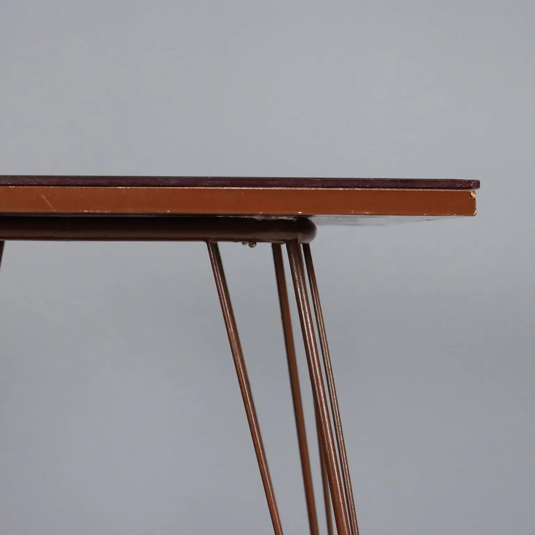 Vintage Side Table Design Metal Double Glass Top Italy 1960s | Modernism | Tables