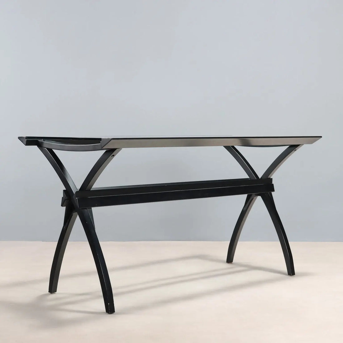 Vintage Cidue Writing Desk Lacquered Wood Glass Design 1980s - Cidue Production | Modernism | Tables