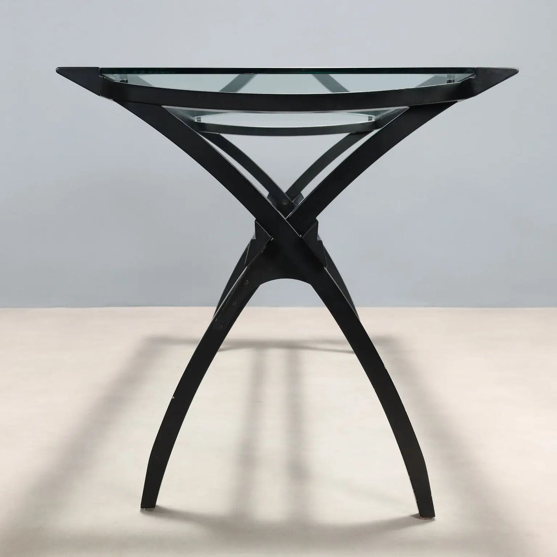Vintage Cidue Writing Desk Lacquered Wood Glass Design 1980s - Cidue Production | Modernism | Tables