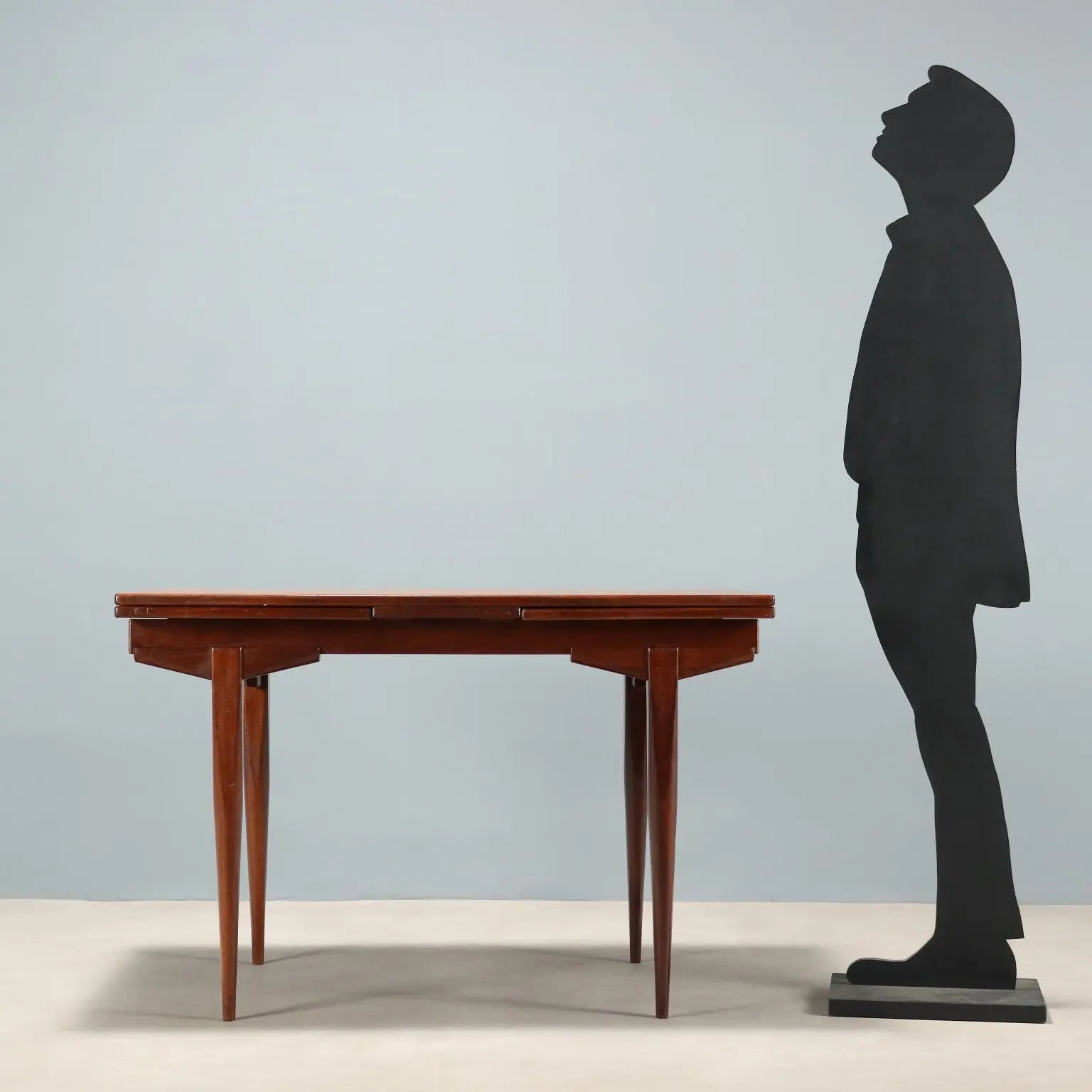 Vintage Table Teak Veneer with Extensions Design Italy 1960s | Modernism | Tables
