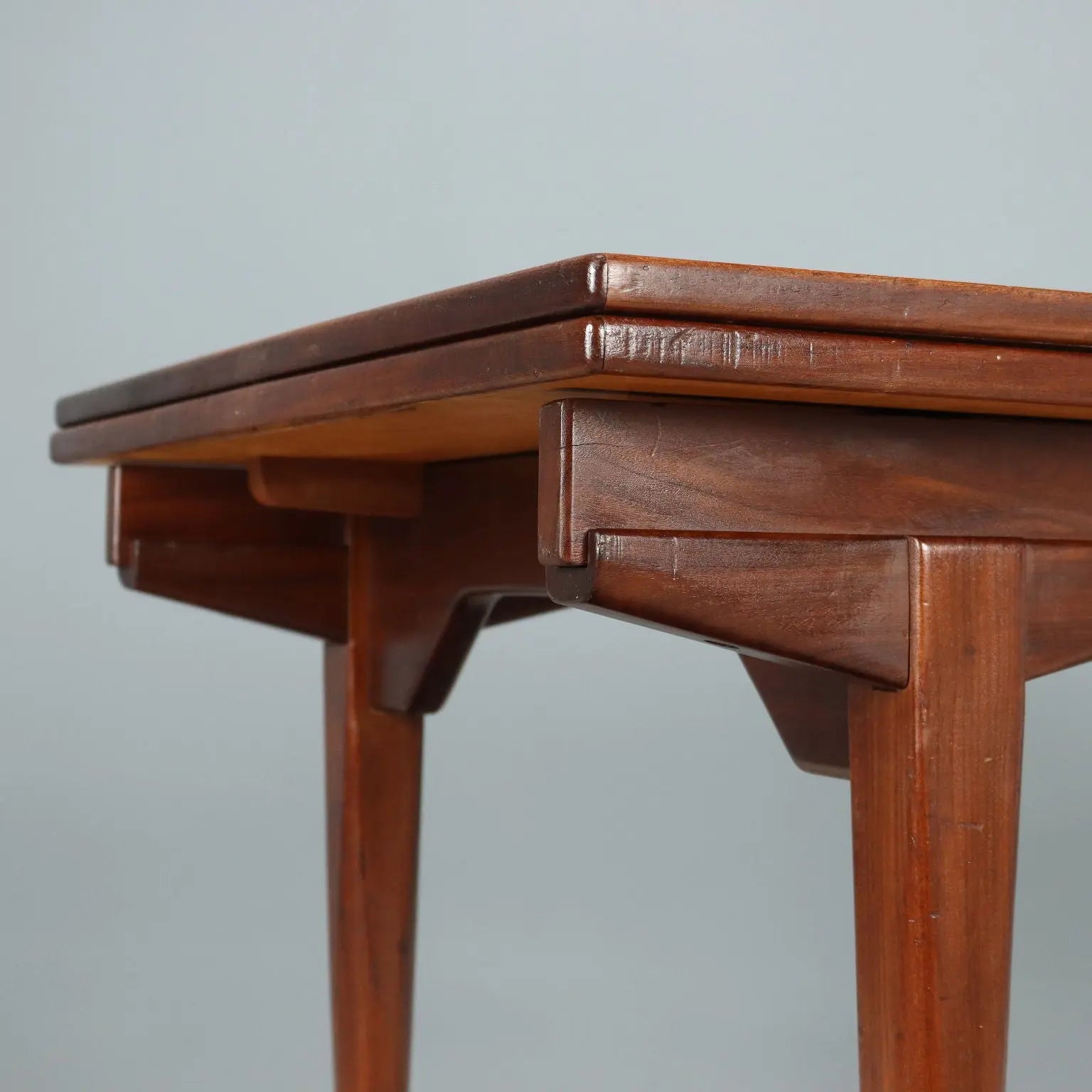Vintage Table Teak Veneer with Extensions Design Italy 1960s | Modernism | Tables