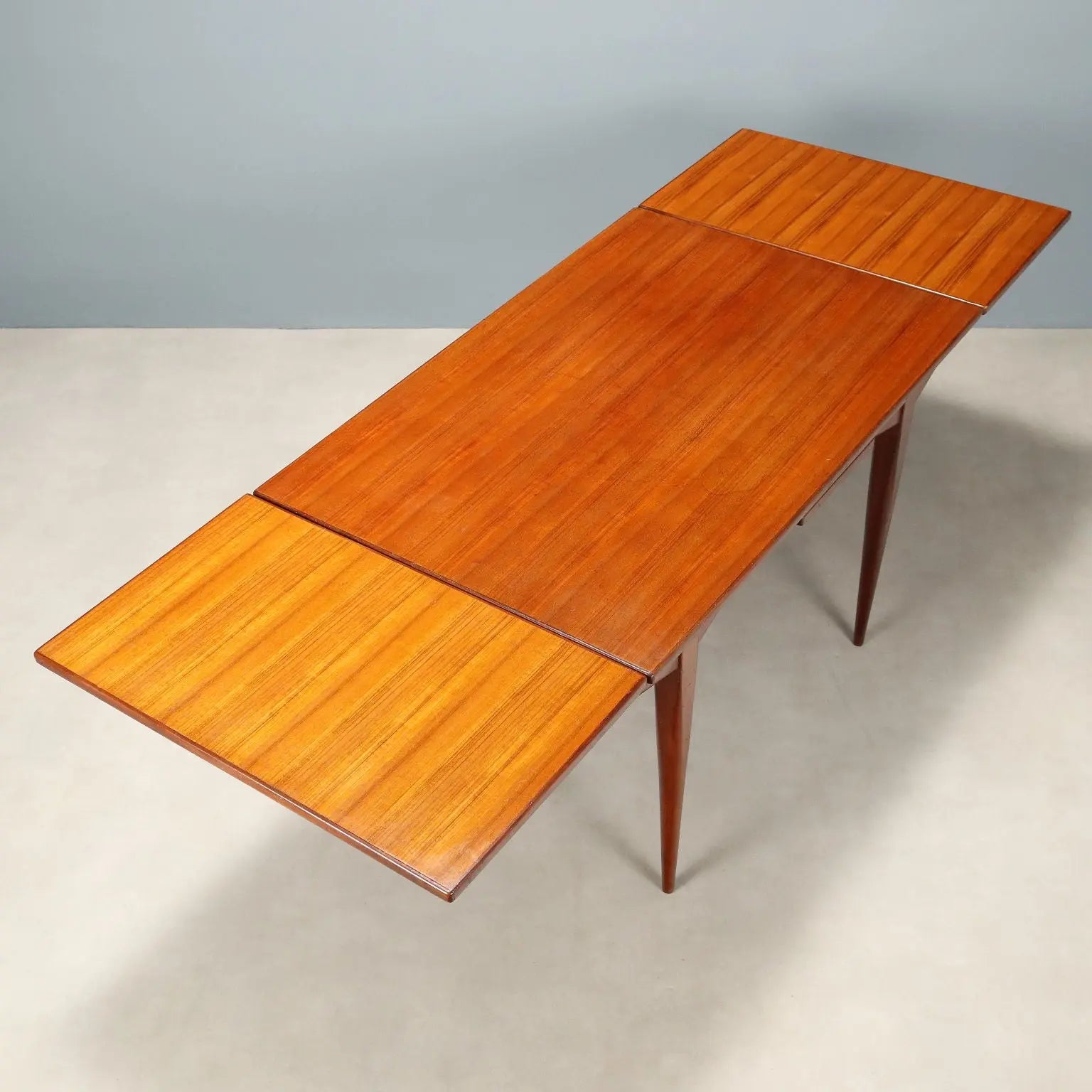 Vintage Table Teak Veneer with Extensions Design Italy 1960s | Modernism | Tables