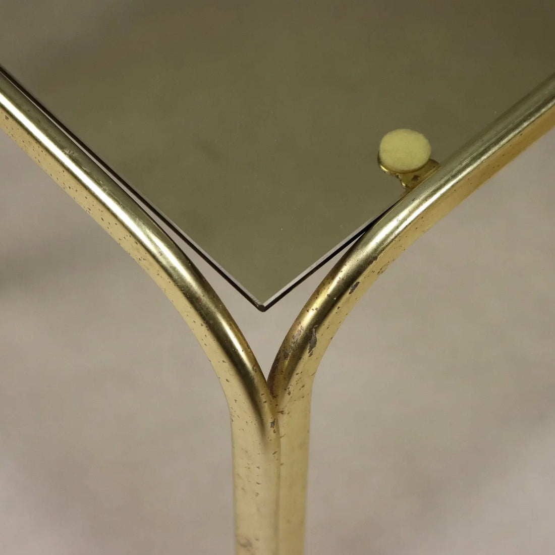 Vintage Coffee Tables Brass Glass Design Italy 1980s | Modernism | Tables