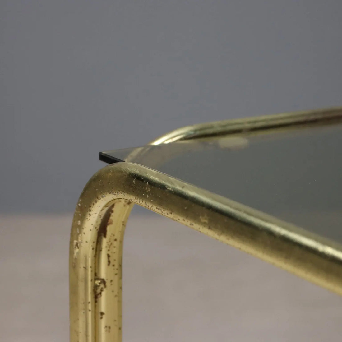Vintage Coffee Tables Brass Glass Design Italy 1980s | Modernism | Tables