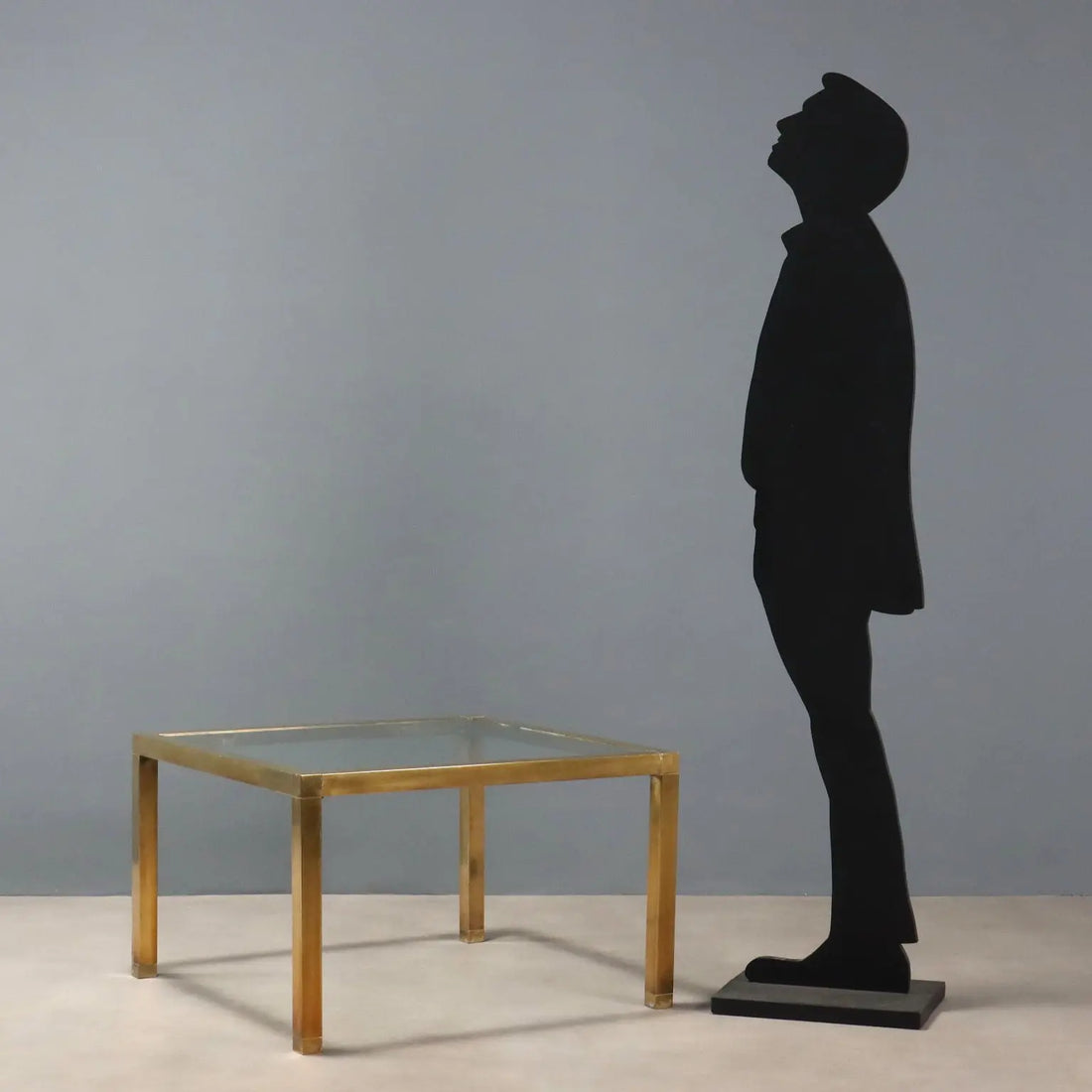 Vintage Coffee Table Brass Glass Top Design Italy 1980s | Modernism | Tables