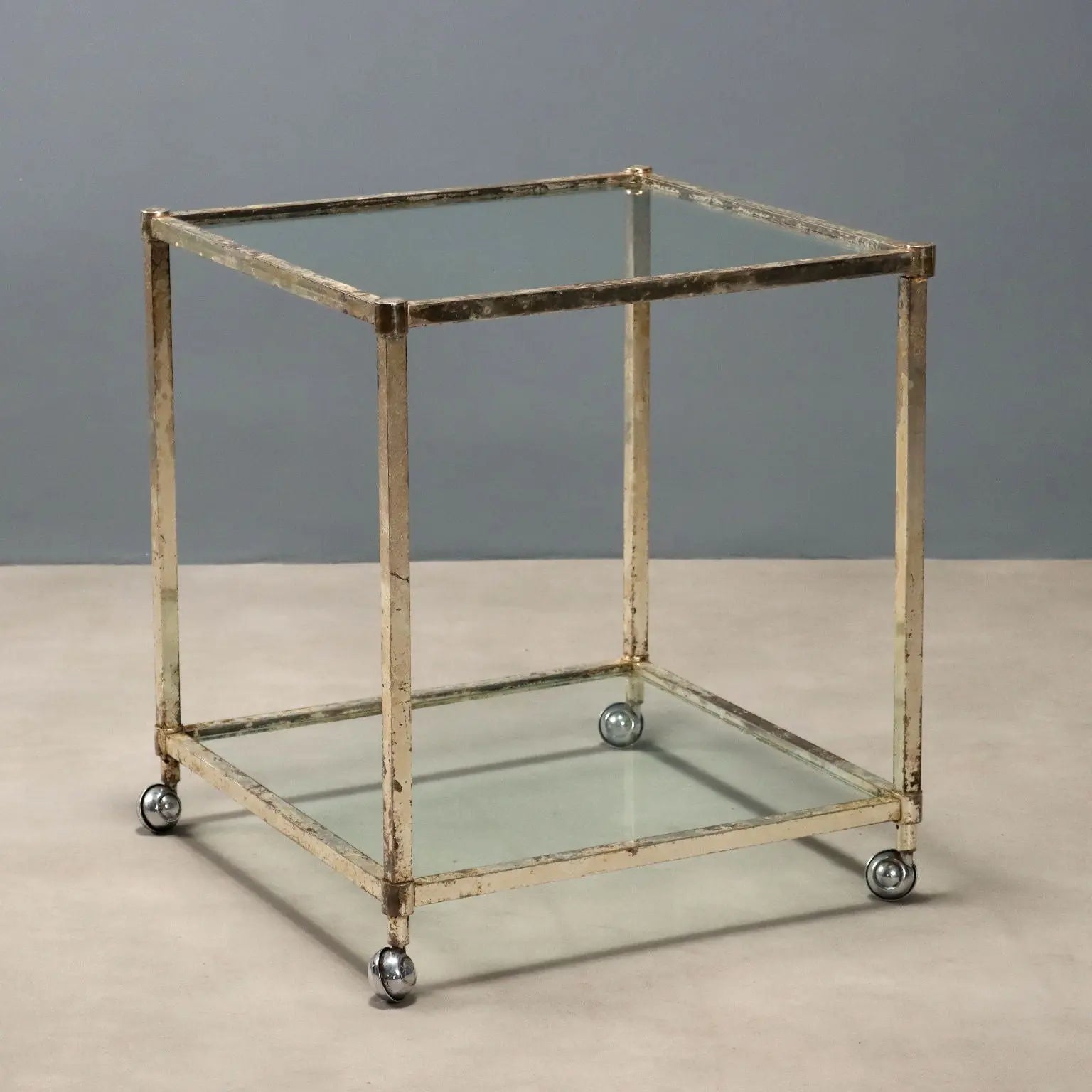 Vintage Kitchen Trolley Double Top Design Italy 1960s | Modernism | Tables