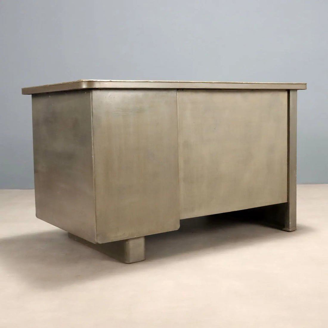 Vintage Writing Desk Metal Enamelled Top Design Italy 1960s | Modernism | Tables