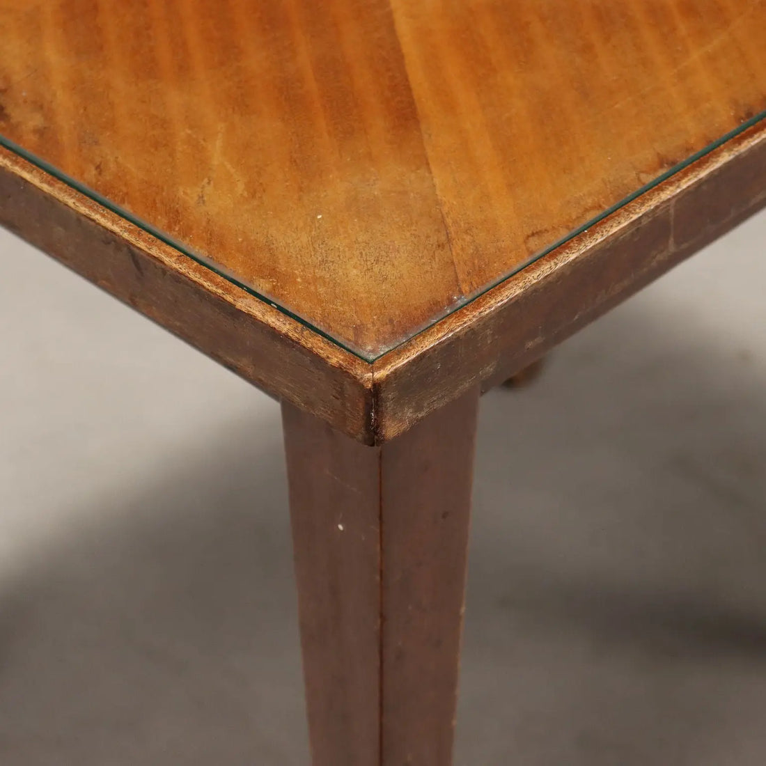 Vintage Coffee Table Wood Glass Design Italy 1960s | Modernism | Tables