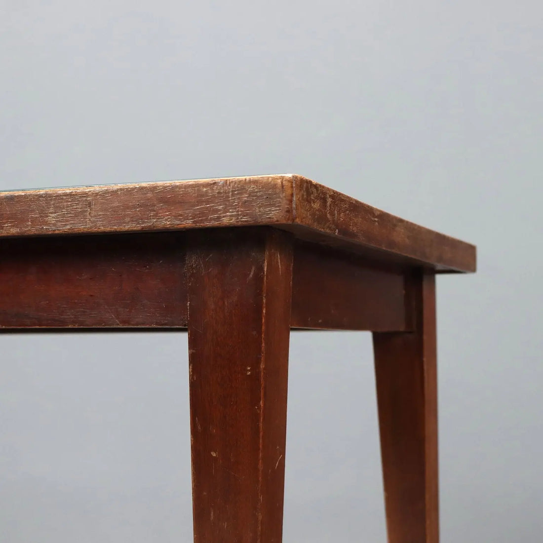 Vintage Coffee Table Wood Glass Design Italy 1960s | Modernism | Tables