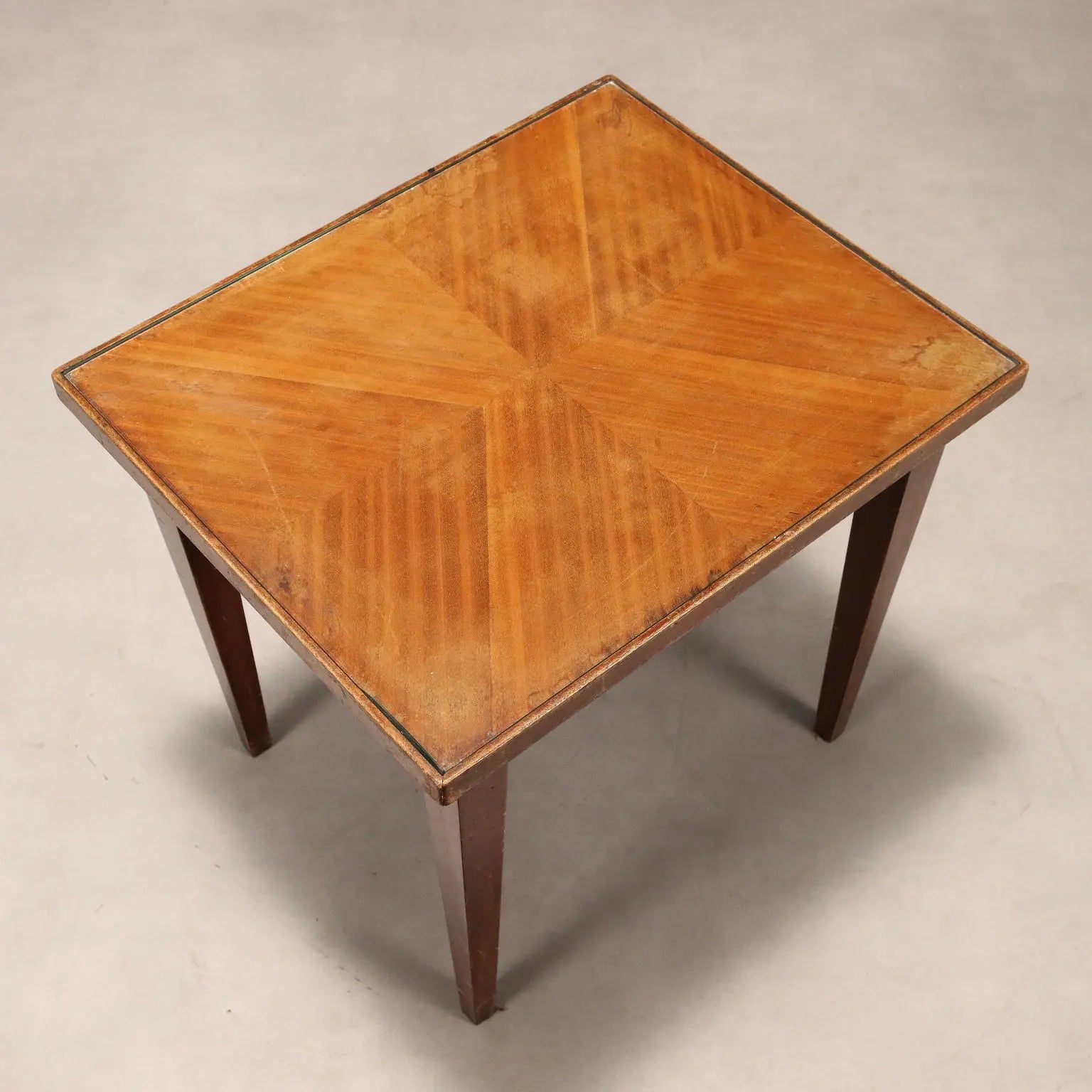 Vintage Coffee Table Wood Glass Design Italy 1960s | Modernism | Tables