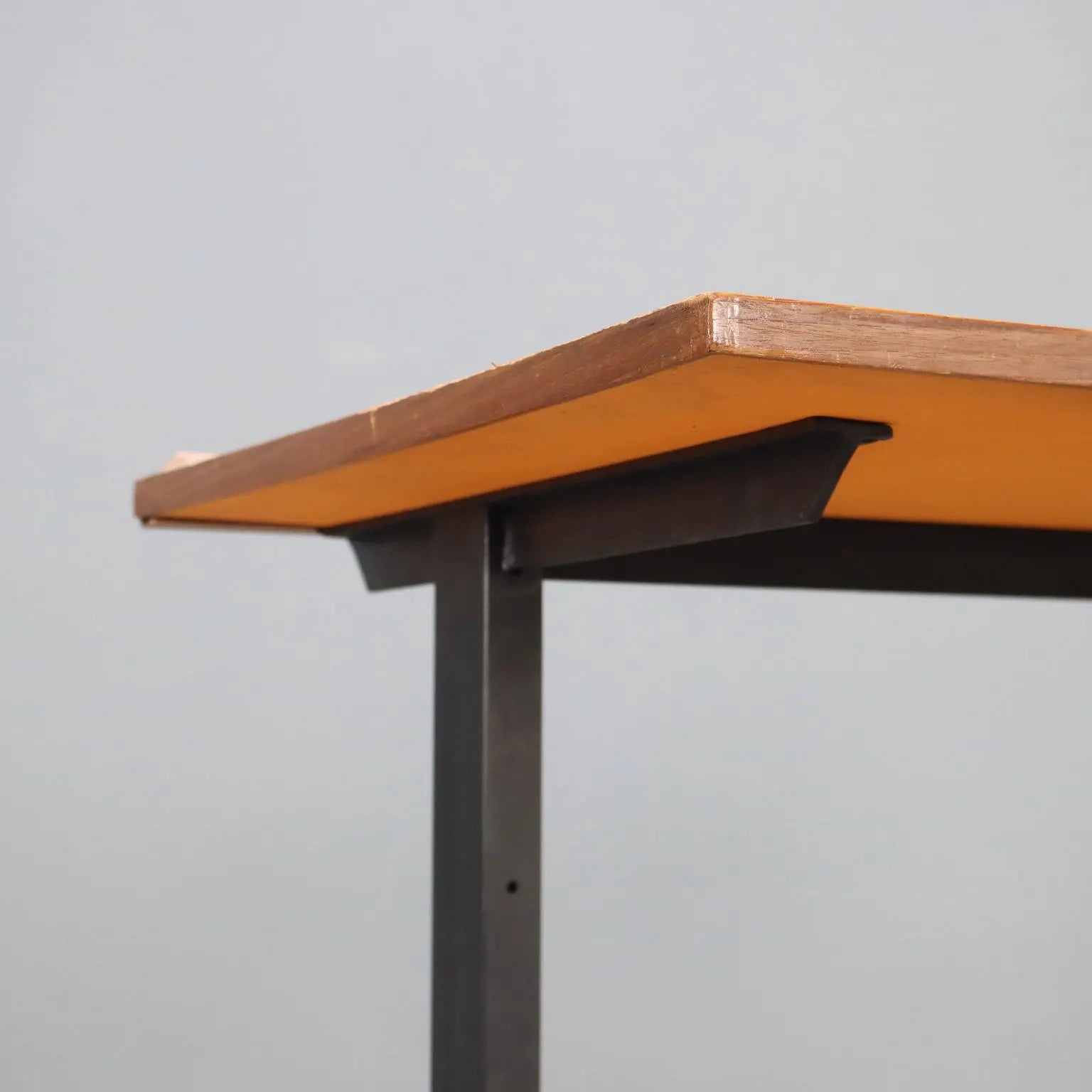 Vintage Writing Desk Laminate Teak Metal Design Italy 1960s | Modernism | Tables