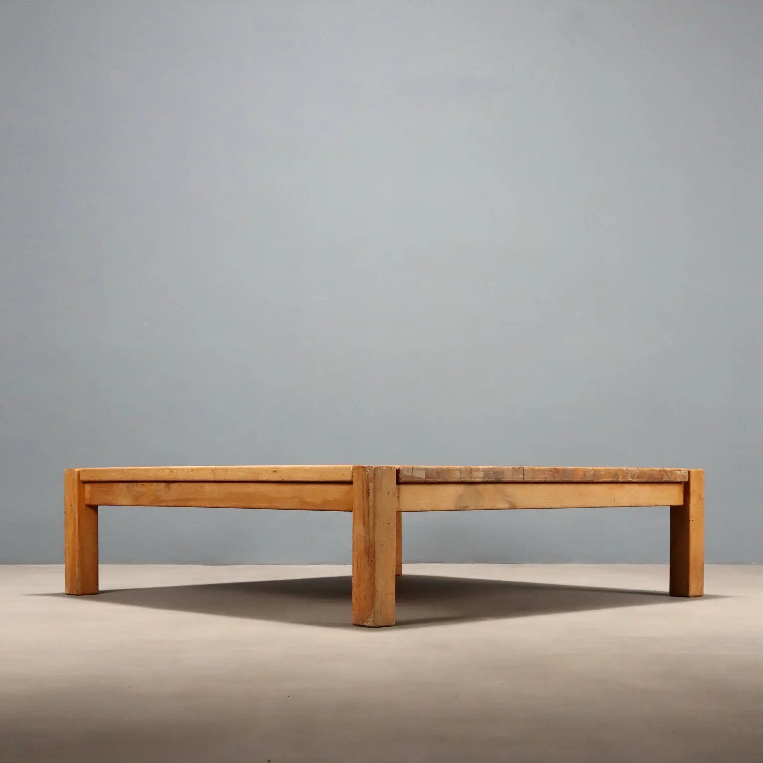 Vintage Large Center Table Beech Design Italy 1970s - 1970s | Modernism | Tables