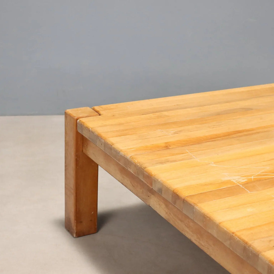 Vintage Large Center Table Beech Design Italy 1970s - 1970s | Modernism | Tables