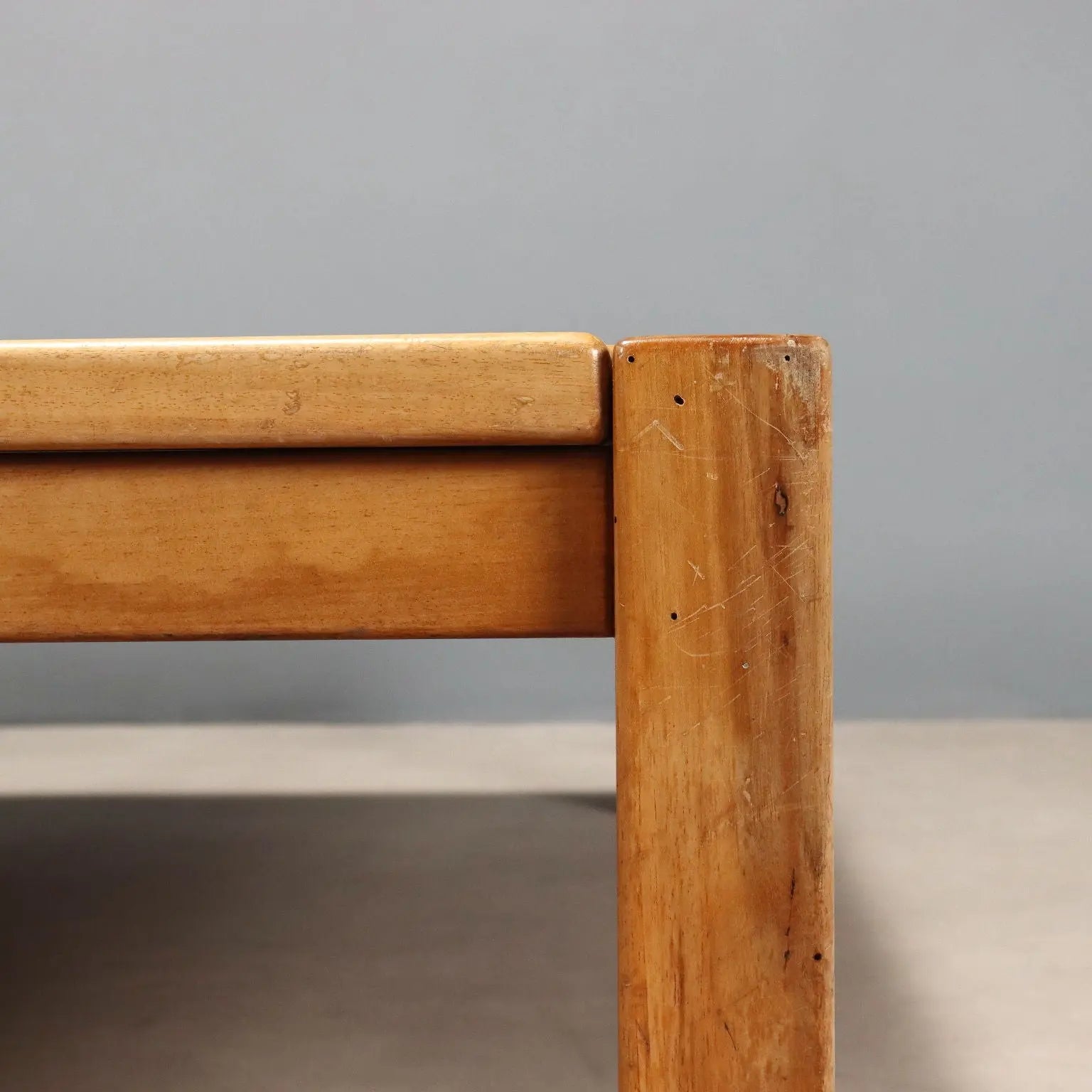 Vintage Large Center Table Beech Design Italy 1970s - 1970s | Modernism | Tables