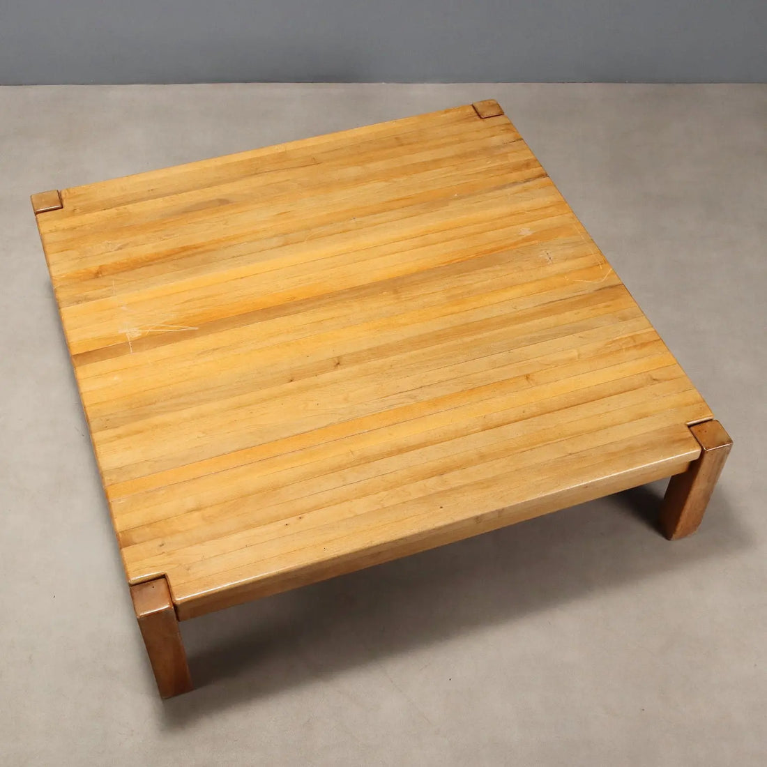 Vintage Large Center Table Beech Design Italy 1970s - 1970s | Modernism | Tables
