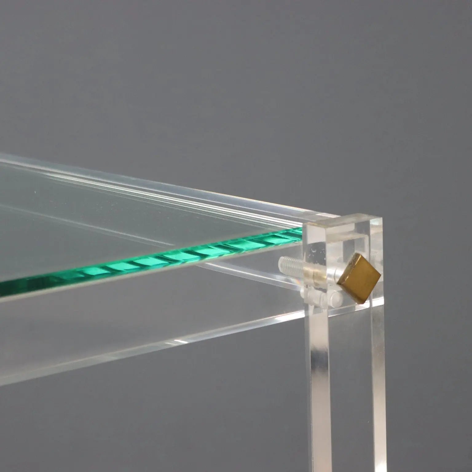 Vintage Small Table Plexiglas Glass Design Italy 1980s | Modernism | Tables