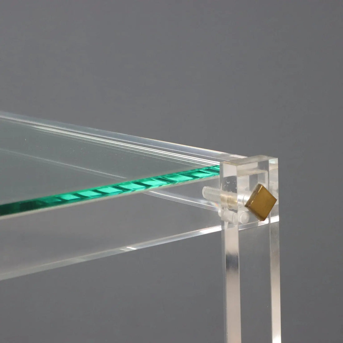 Vintage Small Table Plexiglas Glass Design Italy 1980s | Modernism | Tables