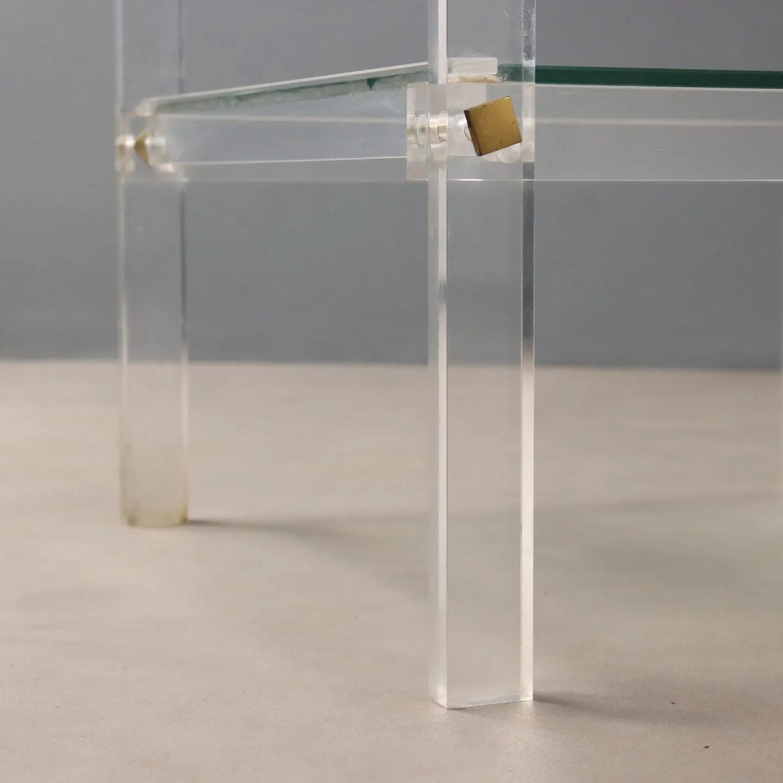 Vintage Small Table Plexiglas Glass Design Italy 1980s | Modernism | Tables