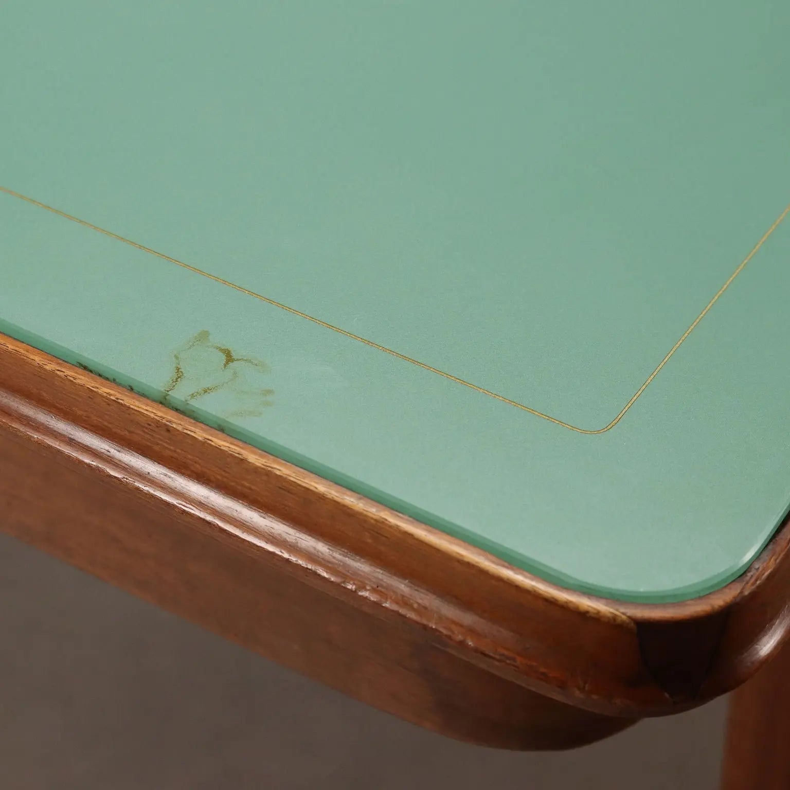 Vintage Table Painted Beech Glass Design Italy 1950s-1960s | Modernism | Tables