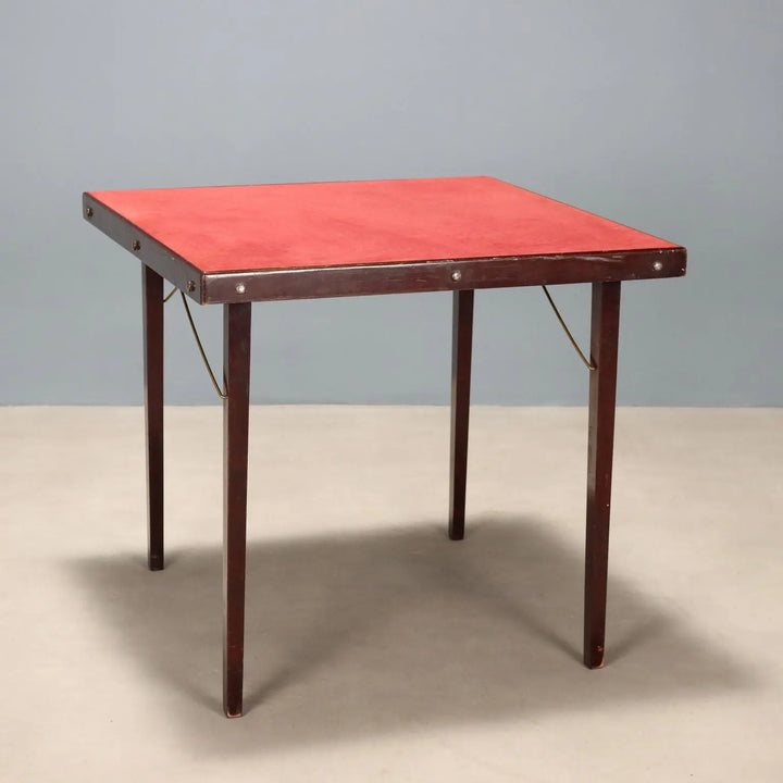 Vintage Folding Game Table Painted Beech Design Italy 1960s - 1960s | Modernism | Tables