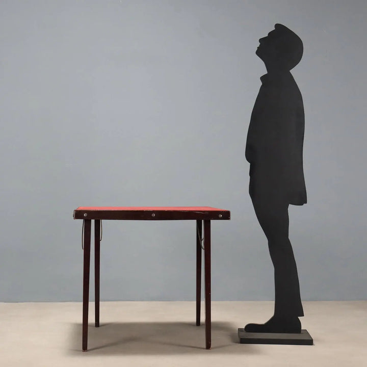 Vintage Folding Game Table Painted Beech Design Italy 1960s - 1960s | Modernism | Tables