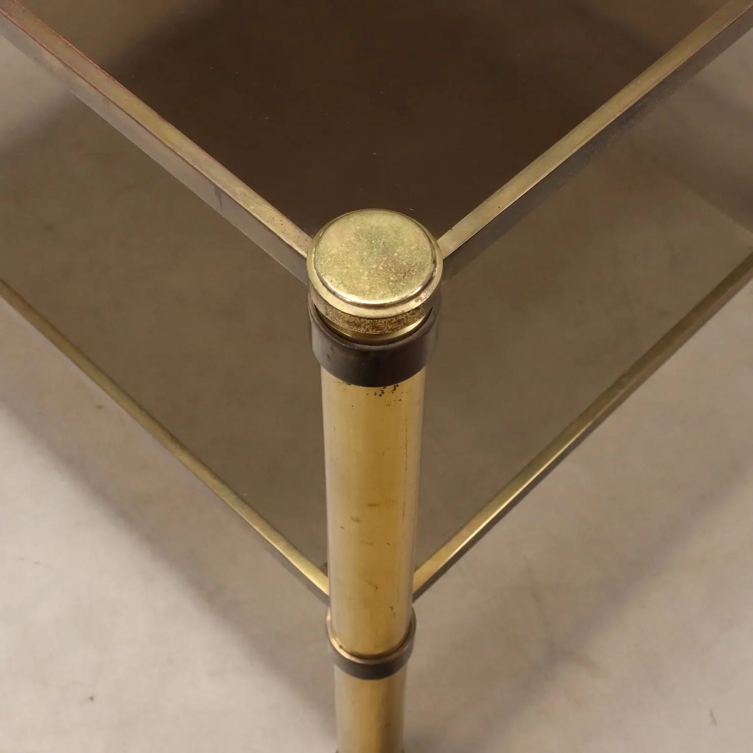 Vintage Coffee Table Brass Glass Top Design Italy 1970s | Modernism | Tables