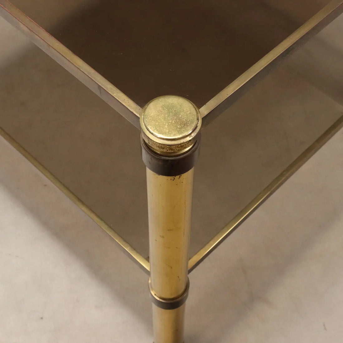 Vintage Coffee Table Brass Glass Top Design Italy 1970s | Modernism | Tables