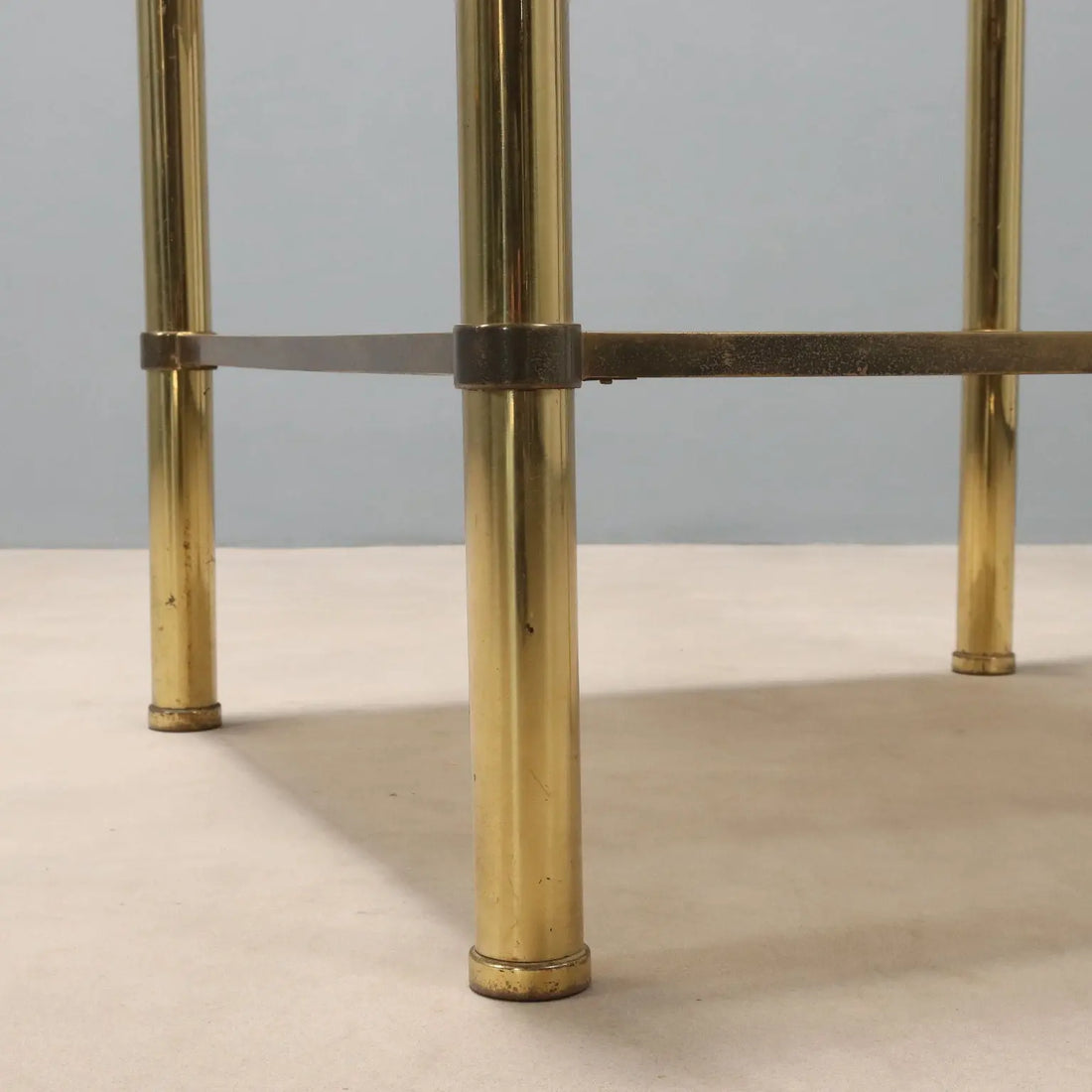 Vintage Coffee Table Brass Glass Top Design Italy 1970s | Modernism | Tables