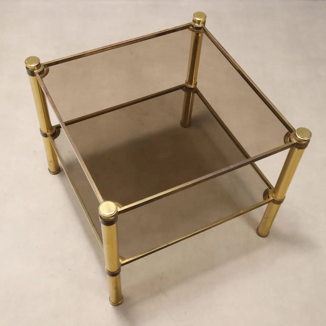 Vintage Coffee Table Brass Glass Top Design Italy 1970s | Modernism | Tables