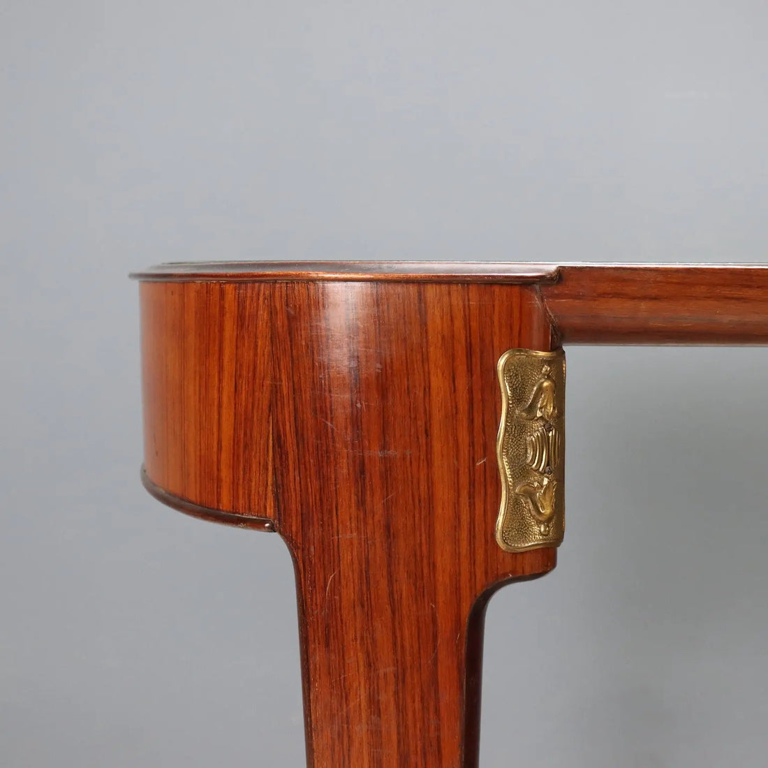 Vintage Dining Table Mahogany Veneer Design Italy 1950s | Modernism | Tables
