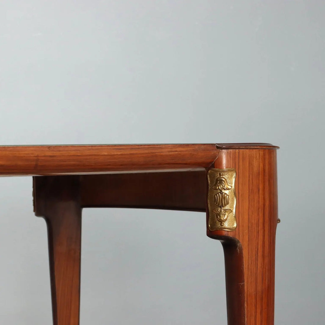 Vintage Dining Table Mahogany Veneer Design Italy 1950s | Modernism | Tables